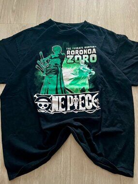 One Piece Ripple Junction Anime Zoro Crewneck Shirt  Short Sleeve Men’s XL